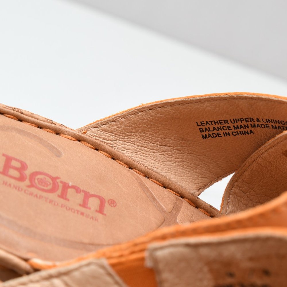 Born Platform Sandal Women's size 8.5 Orange Papaya - Picture 5 of 8